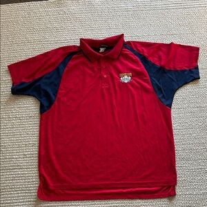 Cooperstown Red Polo with Navy Details